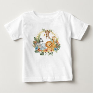 Wild One - Jungle Animals Baby T-Shirt