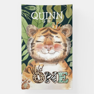 Wild One Jungle Safari 1st Birthday Welcome Sign