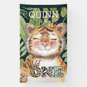 Wild One Jungle Safari 1st Birthday Welcome Sign