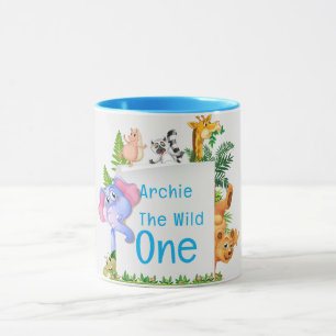 Wild One Jungle Safari Baby 1st Birthday Cute Baby Mug