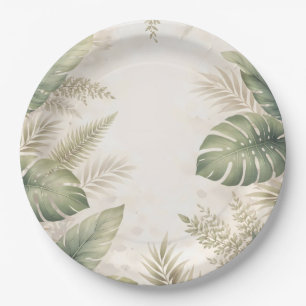 Wild One Jungle Safari Boy First Paper Plate