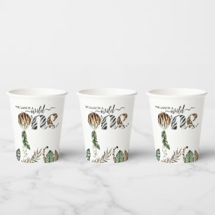 Wild One Modern Gender Neutral 1st Birthday Paper Cups