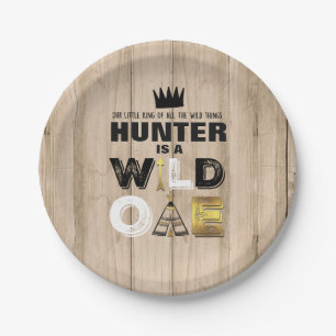 Wild One Paper Plate 7" King Of The Wild