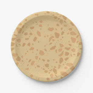 Wild One Party Animal Giraffe Terazzo Paper Plate