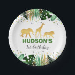 Wild One Party Paper Plate Jungle Animals Party<br><div class="desc">Wild One Party Paper Plate. 
Designed are ©PIXELPERFECTIONPARTYLTD</div>