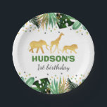 Wild One Party Paper Plate Jungle Animals Party<br><div class="desc">Wild One Party Paper Plate. 
Designed are ©PIXELPERFECTIONPARTYLTD</div>
