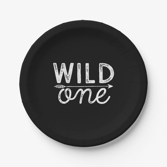 Wild One Party Plates (Front)