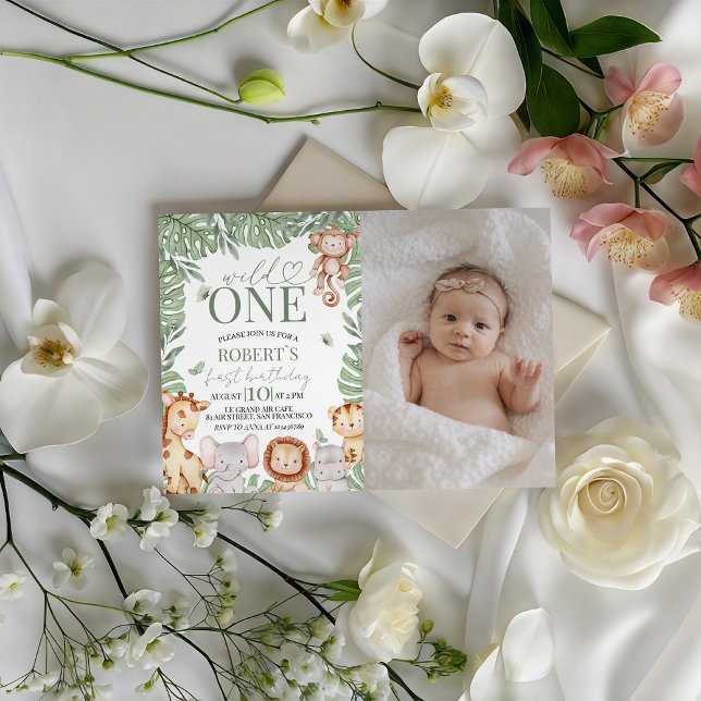 Wild One Photo Birthday Invite (Creator Uploaded)