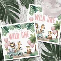 Wild One Pink Safari 1st Birthday