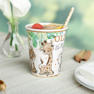 Wild One Safari 1st Birthday Paper cup