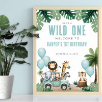Wild One Safari 1st Birthday Welcome