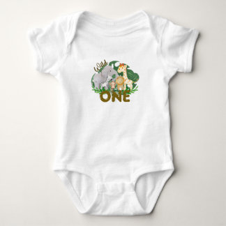 Wild one! Safari and jungle animals Baby Bodysuit