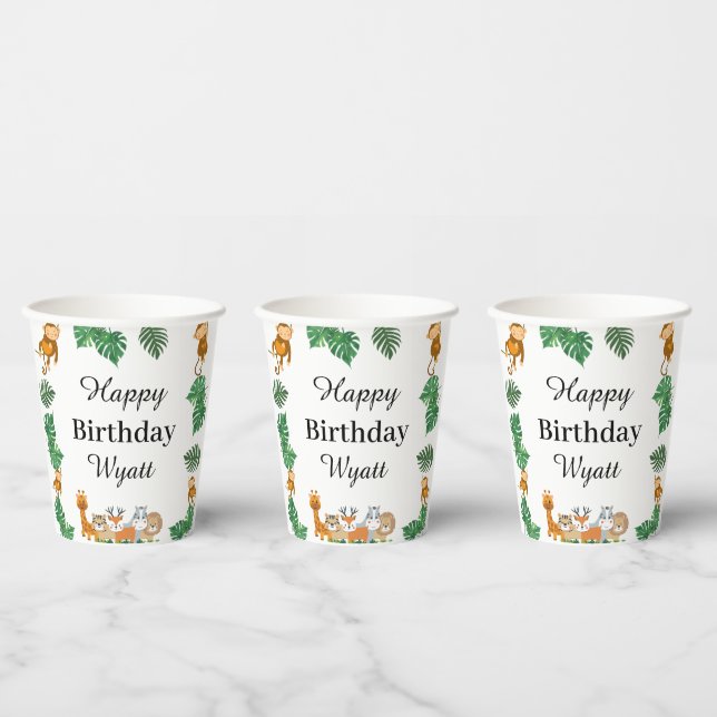 Wild One Safari animal Birthday Cup (Multi)