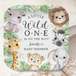 Wild One Safari Animals Baby Shower Gender Neutral Paper Plate<br><div class="desc">Add a touch of elegance to your Baby Shower with our "Wild One" Safari Animals Baby Shower Paper Plates! Don't settle for the ordinary. Elevate your celebration,  order your today,  and make your event extraordinary!</div>