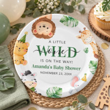 Wild One Safari Animals Baby Shower