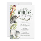 Wild One Safari Animals Boy Baby Shower