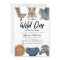 Wild One Safari Animals Boy Baby Shower