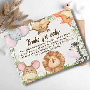 Wild One Safari Baby Shower Enclosure Card