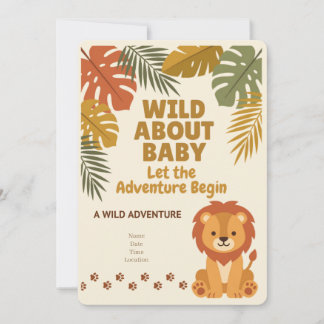 Wild One Safari | Baby Shower Invitation