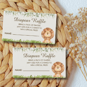 Wild One Safari Enclosure Card