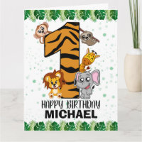 Wild One Safari Jungle Animals First Birthday