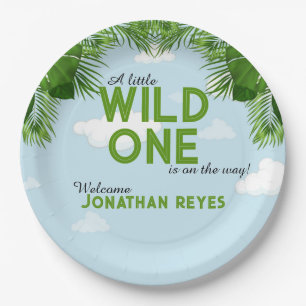 Wild One Safari Jungle Baby Shower Plates
