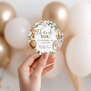Wild One Safari Jungle Favour Gift Tags