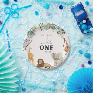 Wild One Safari Paper Plates