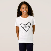 Wild One Script Arrow Heart Boho Chic