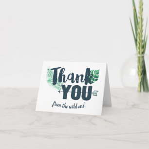 Wild One Thank You Card
