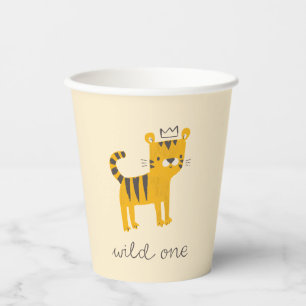 Wild One Tiger Cat Paper Cups
