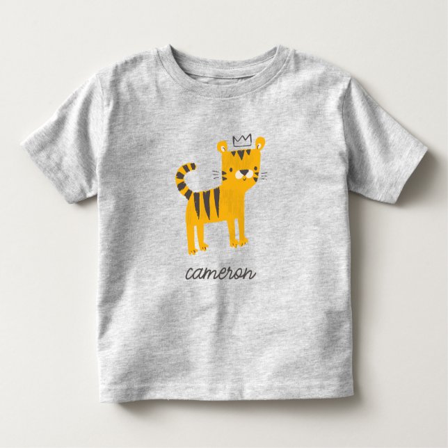 Wild One Tiger Cat Toddler T-Shirt (Front)