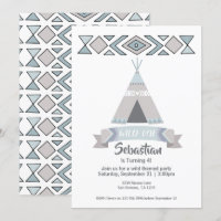 Wild One Tipi Tribal Birthday
