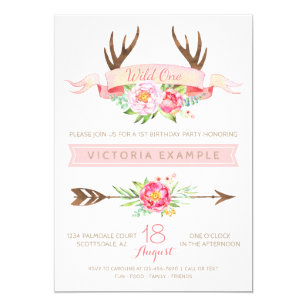 wild one invitations announcements zazzle nz