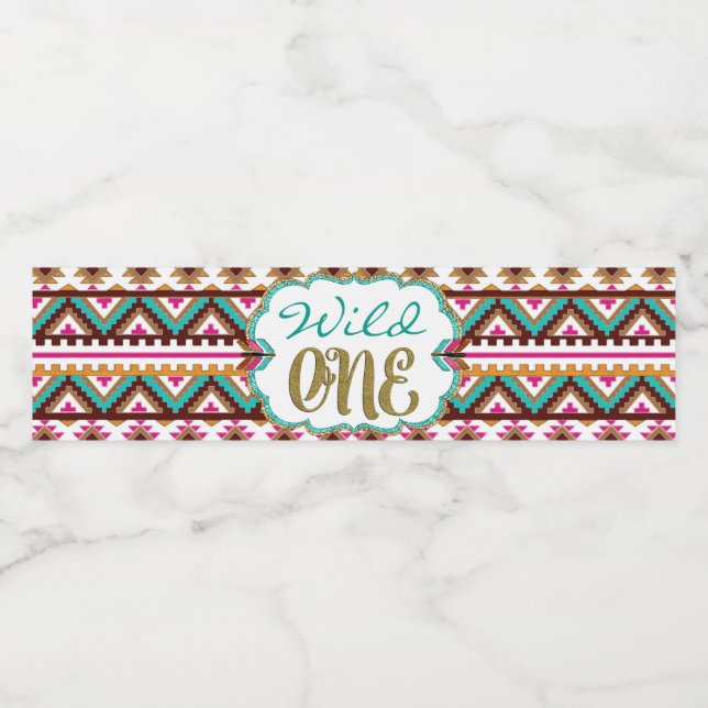 Wild One Water Bottle Labels (Single Label)