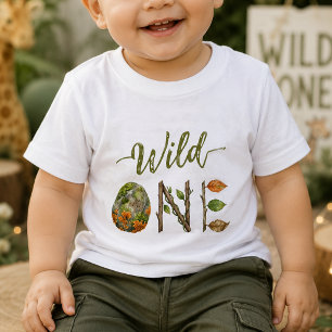 Wild One Watercolor Baby 1st Birthday T-Shirt