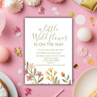 Wild One Wild Flowers Baby Shower 