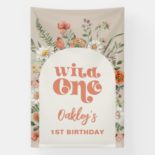 Wild One Wildflower Banner