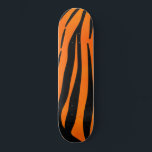 Wild Orange Black Tiger Stripes Animal Print Skateboard<br><div class="desc">This fashionable and trendy pattern is perfect for the stylish fashionista. It features a classic print of black and bright orange tigers stripes with a modern twist. It's cool, fun, and playful! ***IMPORTANT DESIGN NOTE: For any custom design request such as matching product requests, colour changes, placement changes, or any...</div>