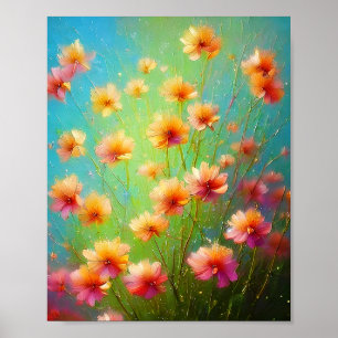 Wild orange blossoms poster