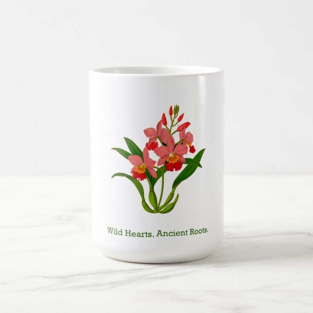 Wild Orchid Bloom Coffee Mug (Center)