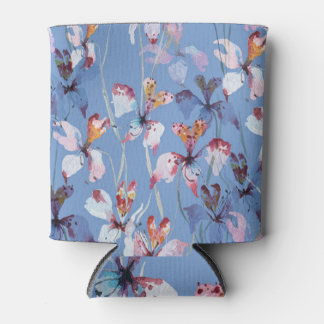 Wild Orchid Elegance: Watercolor Luxury Can Cooler