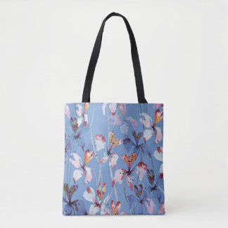Wild Orchid Elegance: Watercolor Luxury Tote Bag