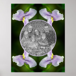 Wild Orchid Flower Frame Add Your Own Photo Poster