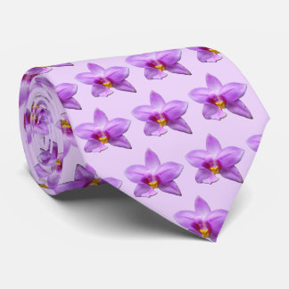 Wild Orchid Purple Tropical Flower Tie