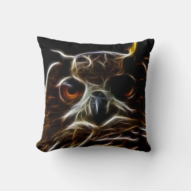 Wild Owl Cushion (Front)