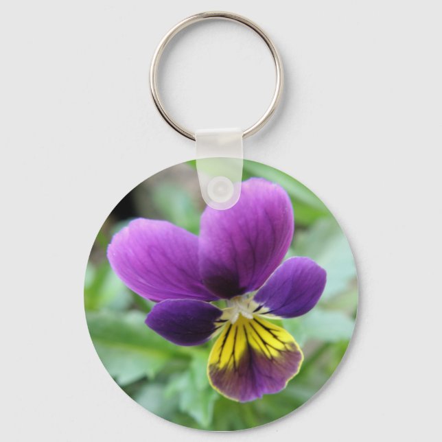 Wild Pansy Keychain (Front)