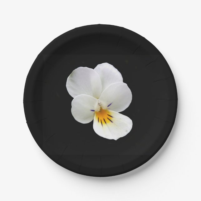 Wild Pansy Paper Plate (Front)