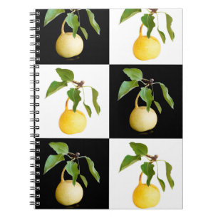 Wild pears pattern notebook