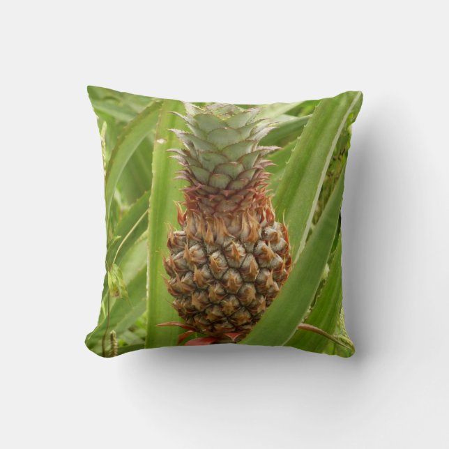 Wild Pineapple Tropical Fruit in Nature Cushion (Front)